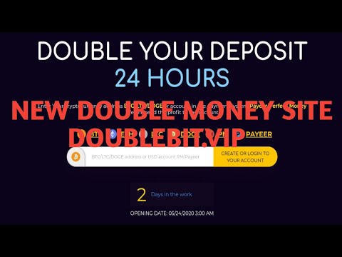 LIVE DEPOSIT NEW DOUBLE MONEY SITE DOUBLEBIT.VIP EARN 2X MONEY 24 HOURS