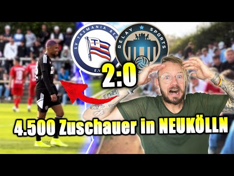 TASMANIA - DELAY SPORTS BERLIN! STADIONVLOG! 4.500 Zuschauer in NEUKÖLLN!! @JSixJSix