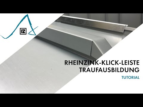 Tutorial: Klick-Leistendeckung – Traufausbildung (💪💪)