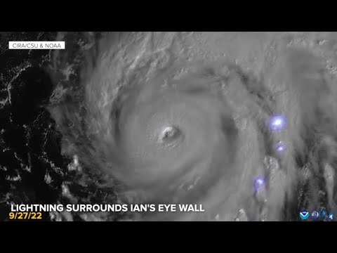 Tracking Hurricane Ian's explosive growth through satellite imagery