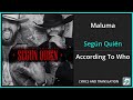 Maluma - Según Quién Lyrics English Translation - ft Carin Leon - Spanish and English Dual Lyrics