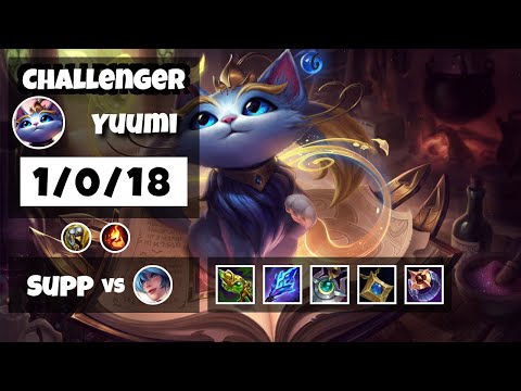 Yuumi Challenger Gameplay S11 Replay 11.18 Support (1/0/18) - BR