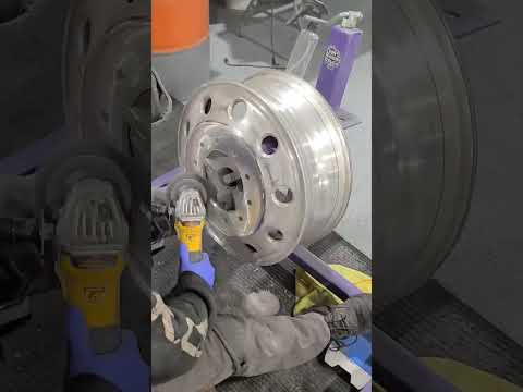 sand n polishishing Alcoa aluminum dually wheels