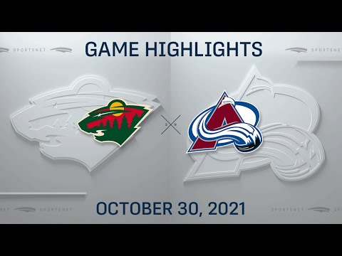 NHL Highlights | Wild vs. Avalanche - Oct. 30, 2021