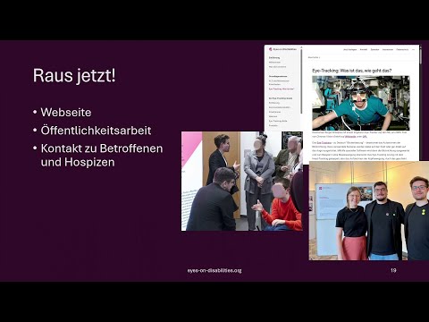 frischler: FOSS-Eye-Tracking für Menschen mit ALS – Projektvorstellung "Eyes on Disabilities"