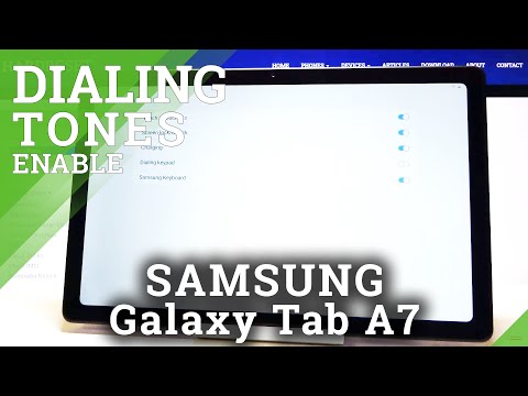 How to Switch On / Off Dial Pad Tones in SAMSUNG Galaxy Tab A7 2020  - Manage Dial Tones