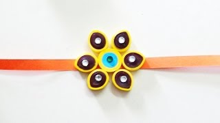 hand made paper quilling rakhi 2020