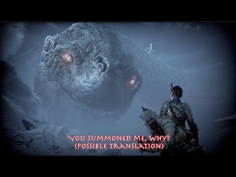 Translating Jormangandur's Cryptic Dialogue With Atreus