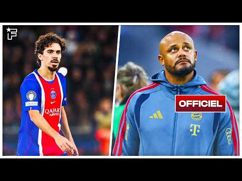 Le PSG a TRANCHÉ pour l'avenir de Vitinha, terrible coup DUR pour Kompany | Revue de presse