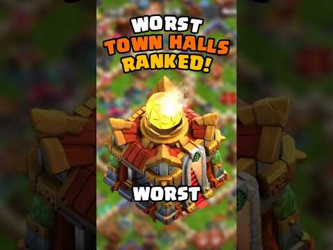 The WORST Town Halls RANKED in Clash of Clans!