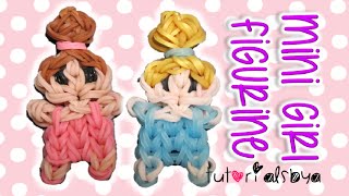 Cute Mini Baby Girl Person Charm / Figurine Rainbow Loom Tutorial | How To