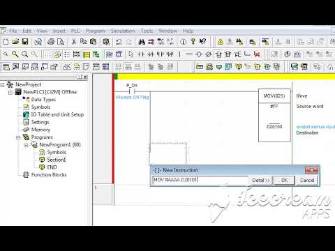 PLC OMRON BEGINNER: analog simulation #1