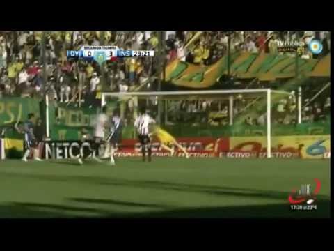 Gol de Javier Velazquez (x3) - Defensa y Justicia 0-3 Instituto. HD