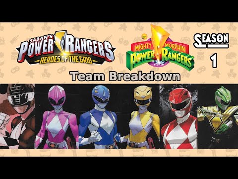 Mighty Morphin' Power Rangers – Power Rangers: Heroes of the Grid Team Breakdown