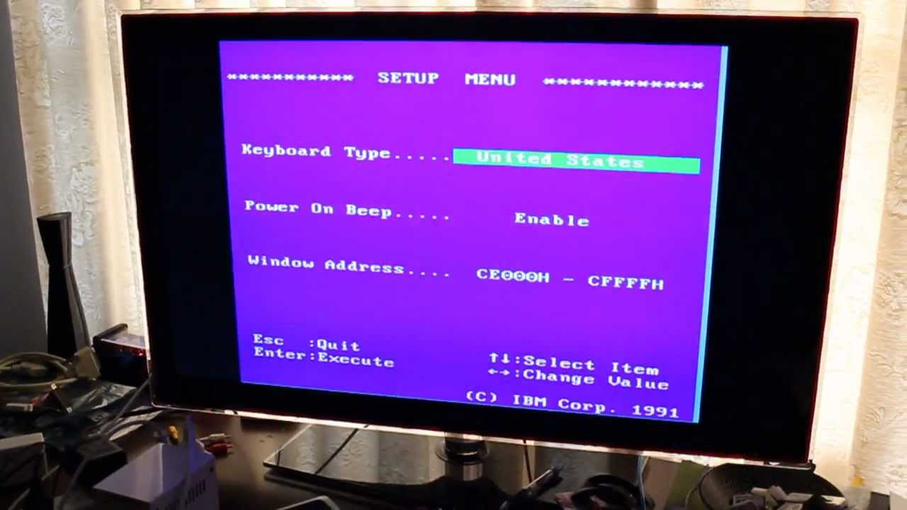 Accessing the Sega / IBM TeraDrive Built-in Setup Program