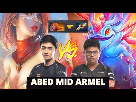 Armel Vs ABED -- MID -- Puck vs Lina Matchup -- Divine Rapier Game