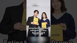 Rating Nasional #drama #abonafidekiller #gonghyojin #jungjoonwon #leesangyi #kdrama #korean #drama