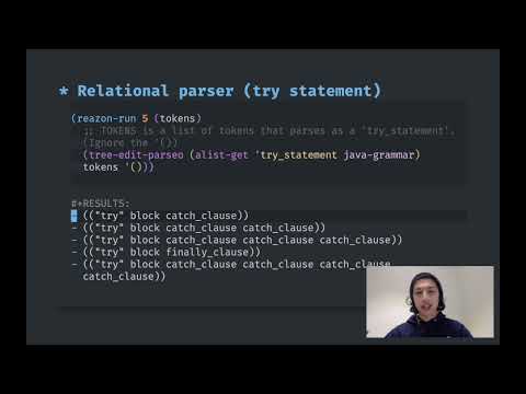 EmacsConf 2021: Tree-edit: Structural editing for Java, Python, C, and beyond! - Ethan Leba