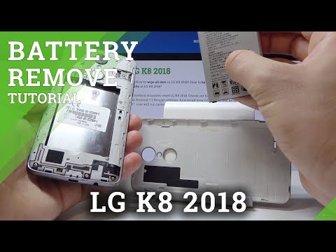 How to Remove Battery in LG K8 2018 - Soft Reset