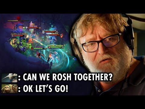 MOST CRAZY GAME EVER!! ZIPFILE PUDGE TOYING THEM LIKE A KID - DOTA WTF TEAM UP ROSHAN!!