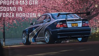 BMW M3 GTR in Forza Horizon 4 , But the sound is from NFS Carbon *nOt cLiCkbAit*