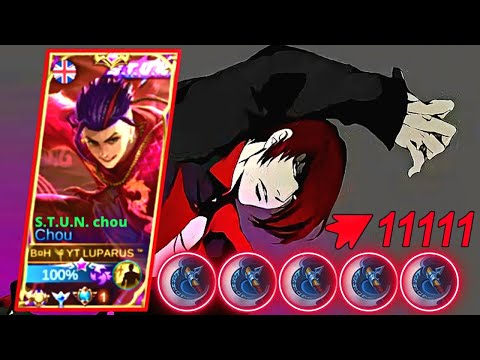 CHOU GAMEPLAY MOBILE LEGENDS (CHOU DAMAGE HACK)💯60000 DAMAGE 💯