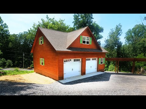 Bright Two Story Two-Car Garage Tour | This n' That Amish Outlet