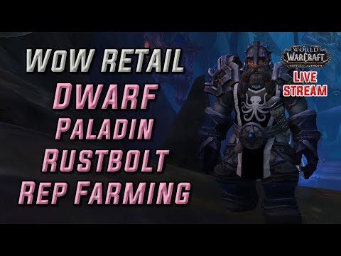 WoW Retail: BFA Mechagon Rustbolt Rep farming (Live Stream)