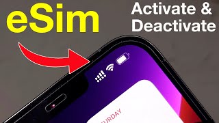 How to Activate, Deactivate eSIM & Insert SIM in iPhone 13, 13 Pro, 13 Mini, 13 Pro Max , iPhone 12