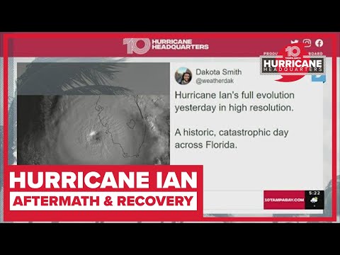 IMAGES: Hurricane Ian time lapsed from space