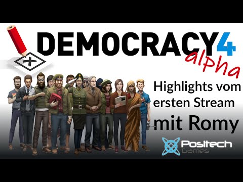 Democracy 4 alpha angespielt mit Politikwissenschaftlerin Romy Höhne im Stream