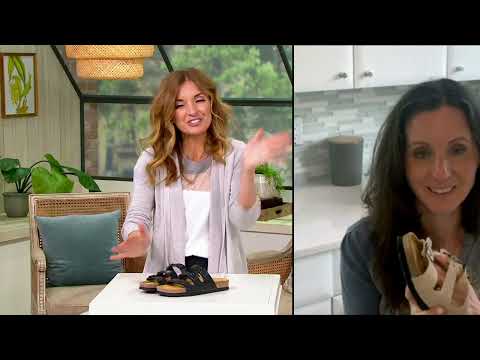 Naot Leather Triple Strap Slide Sandals - Austin on QVC