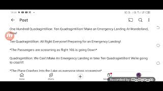 Wonderland: Fail Emergency Landing | BIG NUMBERS | Quadragintillion to Novemquadragintillion part 1
