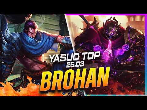 BROHAN - Yasuo vs Shen TOP Patch 26.3 - Yasuo Gameplay
