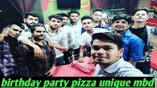 preview picture of video 'Virat birthday party 'pizza unique'pili kothi moradabad full rola blog'