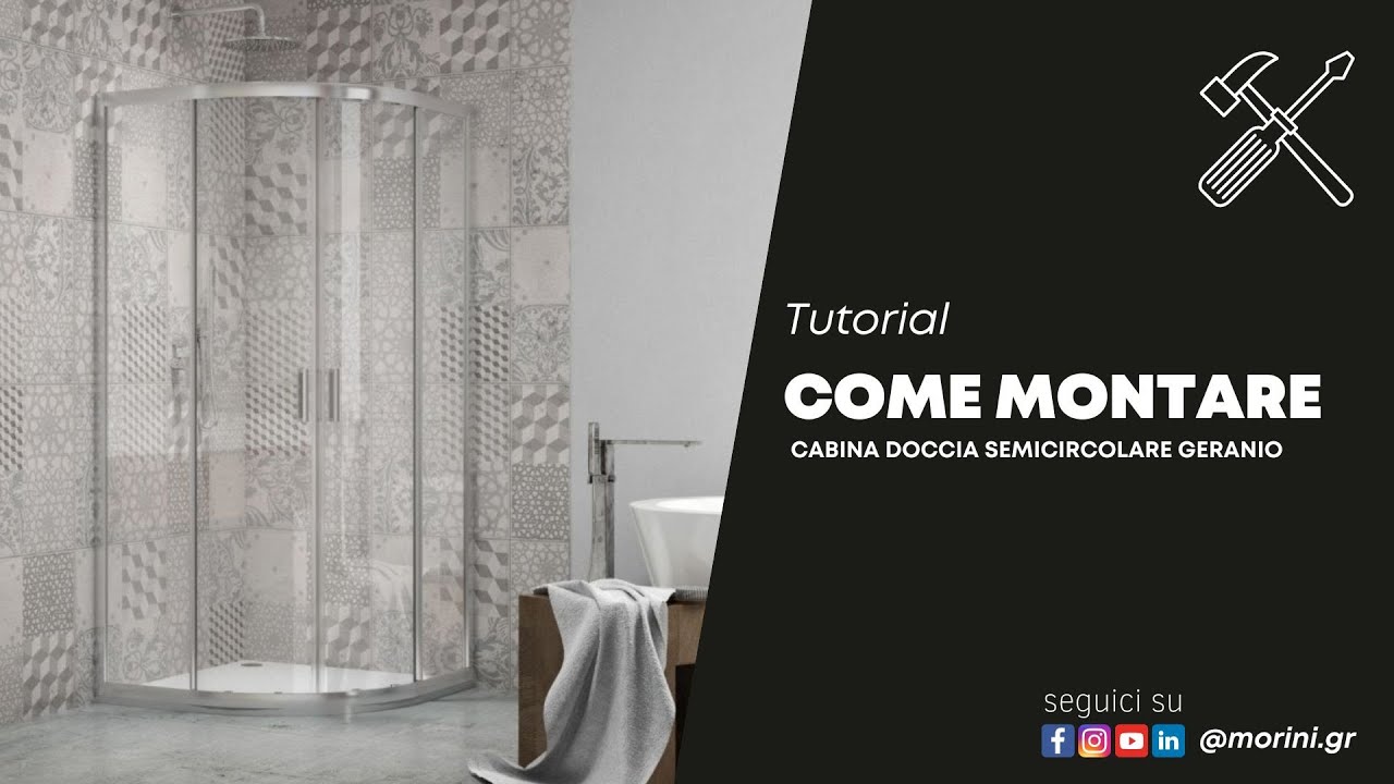 Cabina doccia semicircolare Geranio 2300077 S1169