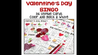Valentine's Day Bingo