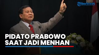 Pidato Lengkap Prabowo Subianto Jadi Menhan: Hati Pak Ryamizard Dibelah yang Keluar Merah Putih