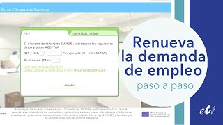🖊 Cómo renovar la demanda de empleo (DARDE) por internet - Paso a Paso