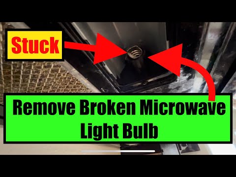 How To Remove Broken Microwave Light Bulb - Stuck In Socket