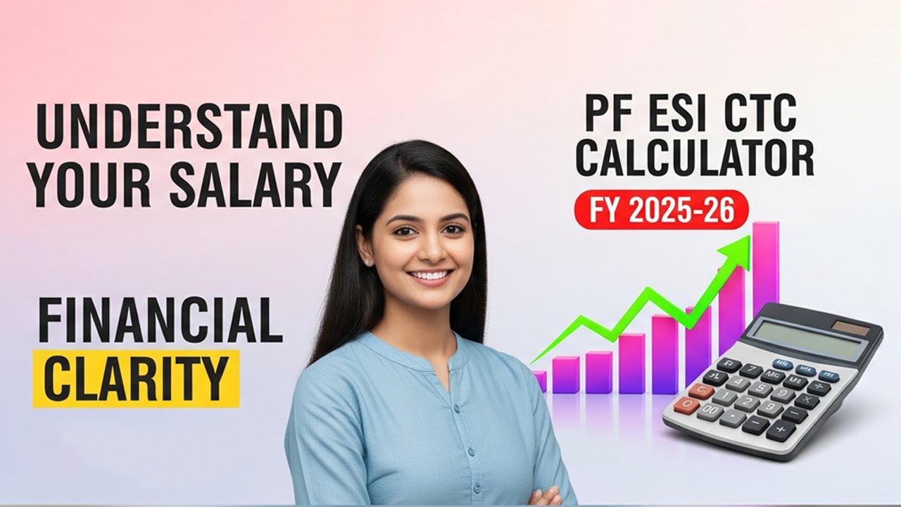 PF ESI CTC Calculator FY 2025-26: Master Your Salary & Take-Home Pay! (India)