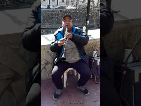 Gypsy street musician in Loutraki Greece. #2