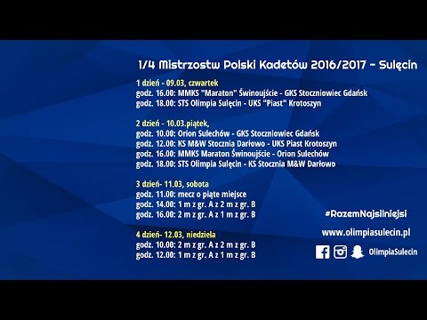 Sulęcin - 1/4 Mistrzostw Polski Kadetów - dzień I