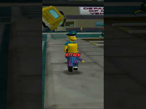 Hilarious Police Reaction in The Simpsons Hit & Run #videogames #simpsons #bartsimpson