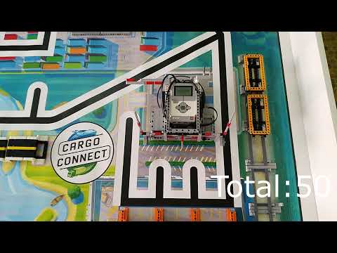 1-Run 90p (EV3)FLL CARGO CONNECT|||PowerBots