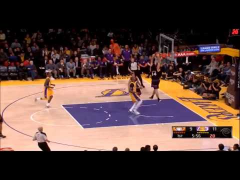 Luis Scola dunks against the Lakers