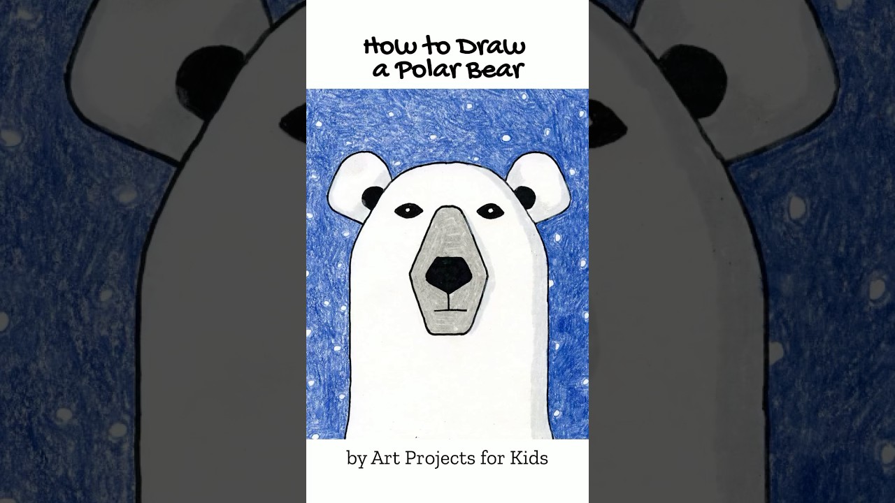 How to draw a Polar Bear #drawingtutorials