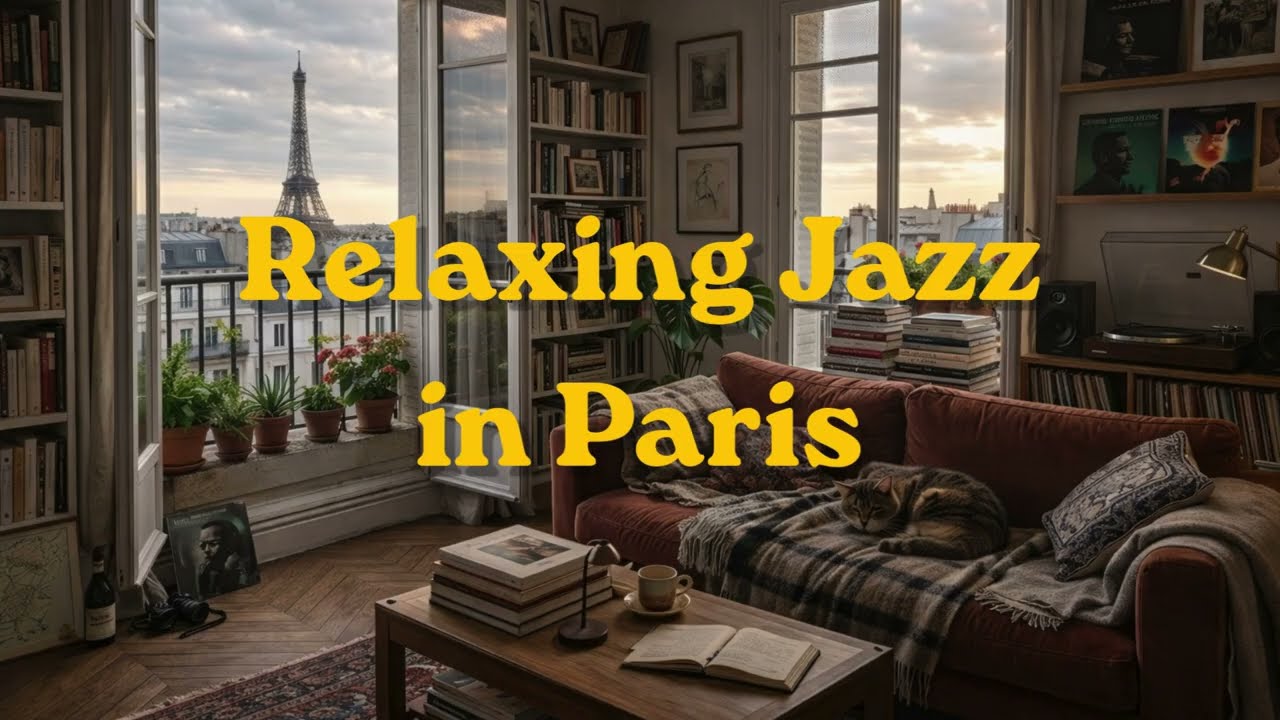 Relaxing Jazz in Paris ☕️ [Jazz BGM] Soft Piano Trio for Focus | 파리에서 듣는 편안한 재즈