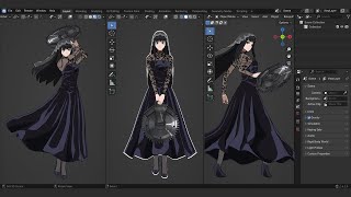 How to make Anime girl in 7 days in Blender