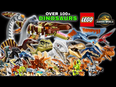 100+ LEGO JURASSIC WORLD REBIRTH DINOSAURS!! | Spinosaurus, T Rex, Indominus Rex & More! 70k Special